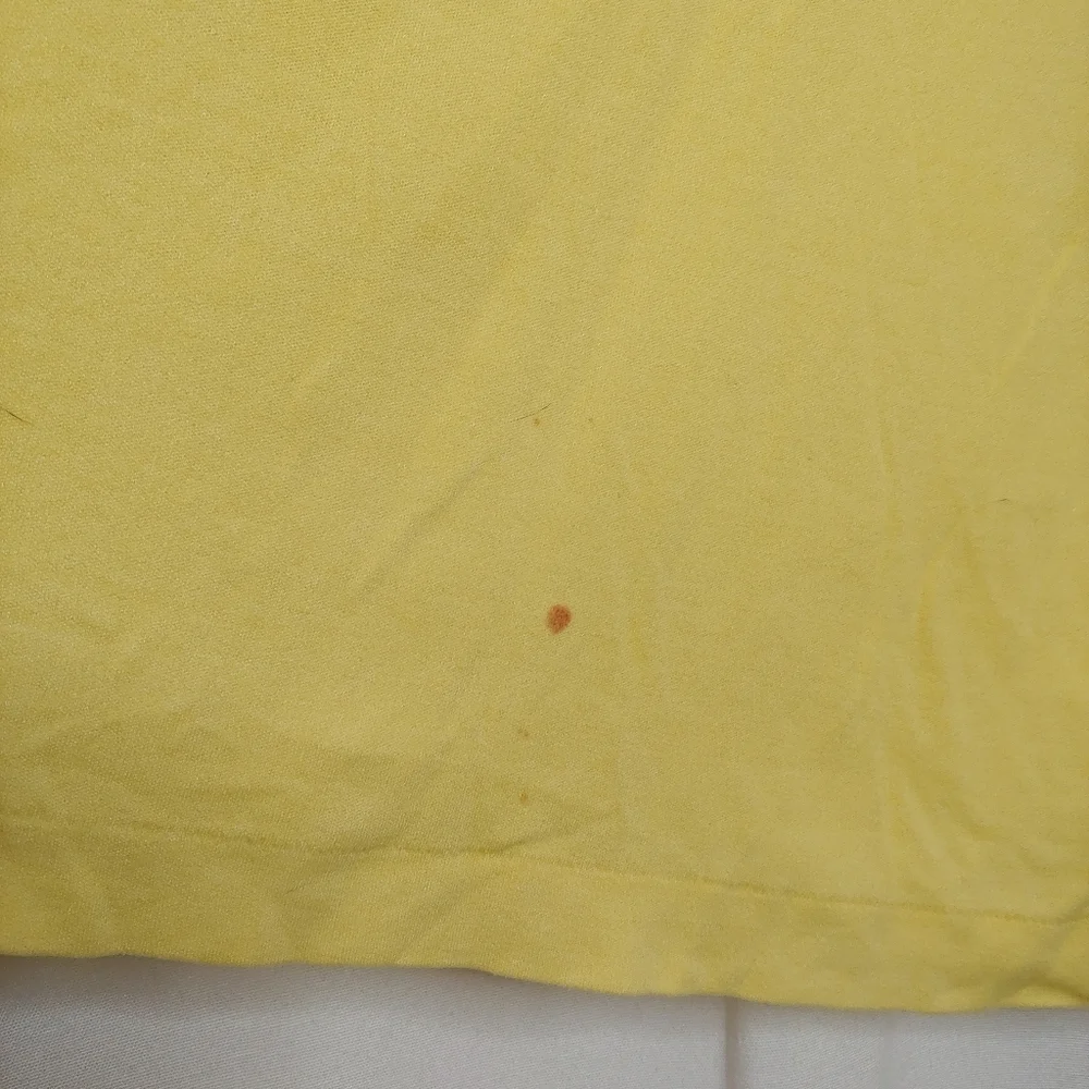 Vintage Champion University of Oregon Ducks Football Polo Shirt Yellow 60s 70s L - Picture 8 of 11